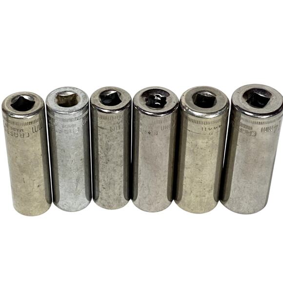 Craftsman 11 Pc Socket Set 1/4" Drive 4-14MM Metric 6 Pt Deep - Picture 7 of 7